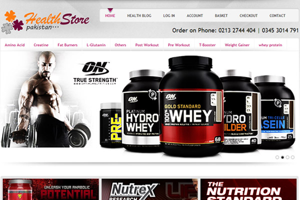 Health Store Pakistan<br>
Pakistan's First heath care & body building supplements online shop that deal in all kind of weight gainer, fat burner, protein, whey protein, creatine, amino acid, BCAA, multi vitamins, pre workout & post workout supplements.