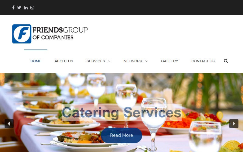 Friends Group of Companies<br>
Friends Group of Companies had started his journey from Afghanistan when US troops first came into Afghanistan. Started with the Foodstuff Supplies and become their preferred vendor for the Foodstuff, Catering & Construction down the line from 2004 till to date.